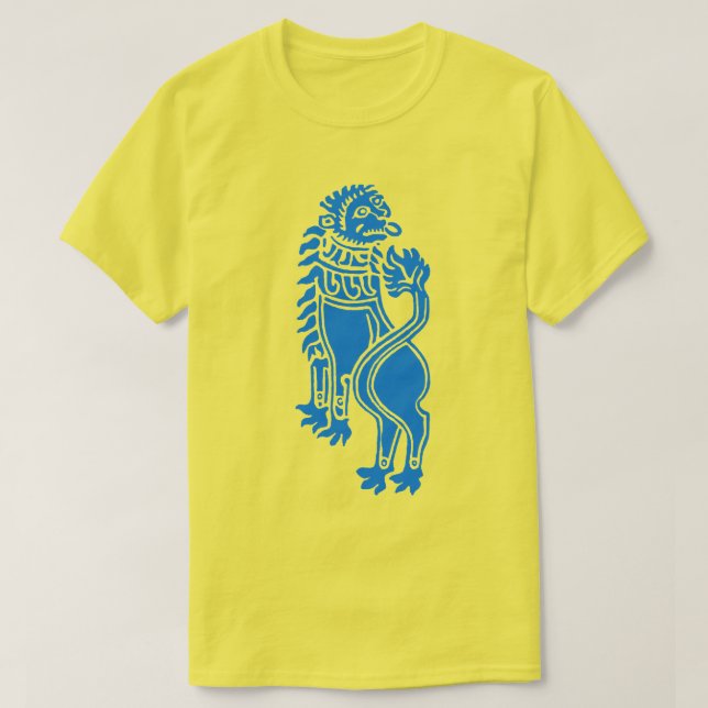 Camiseta Leão medieval (ou Tyger?) (Frente do Design)