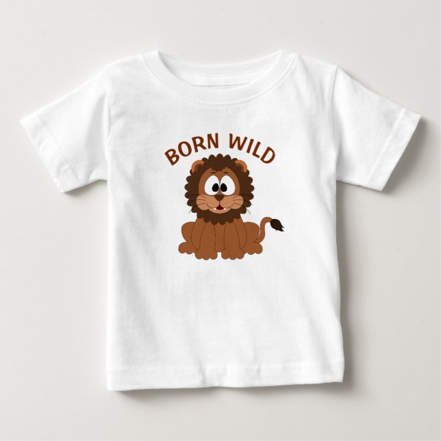 Camiseta Leão Nascido Selvagem (Frente)
