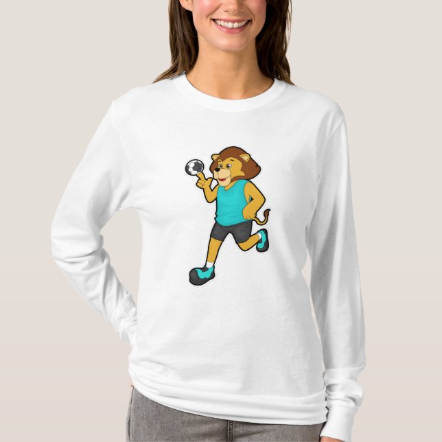 Camiseta Leão no Handball com Handball (Frente)