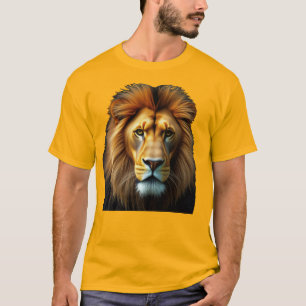 Camiseta Leão O Mestre da Camisa-T dos Homens da Bravura