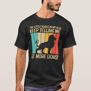 Camiseta Leão Para Homens Leão Selva Safari Animal