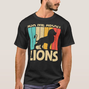 Camiseta Leão Para Homens Leão Selva Safari Animal