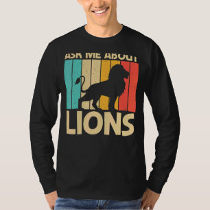 Camiseta Leão Para Homens Leão Selva Safari Animal