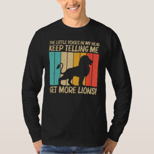 Camiseta Leão Para Homens Leão Selva Safari Animal