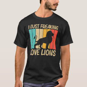Camiseta Leão Para Homens Leão Selva Safari Animal 1