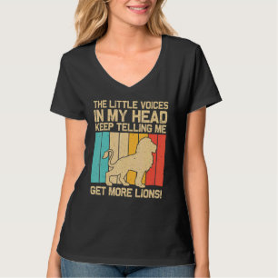 Camiseta Leão Para Homens Mulheres Safari Africano Zoológic