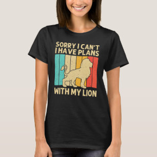 Camiseta Leão Para Homens Mulheres Safari Africano Zoológic