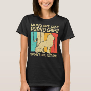 Camiseta Leão Para Homens Retrô Africano Do Zoo Safari