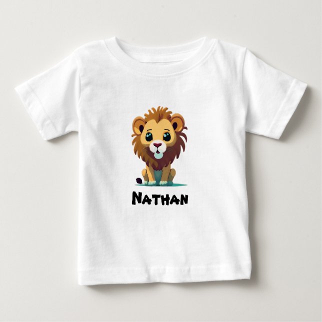 Camiseta Leão pequeno personalizado (Frente)