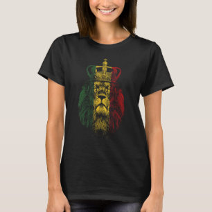 Camiseta Leão raastácico de Judah Reggae Lion etíope Fl