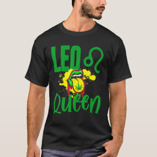 Camiseta Leão Rainha Julho Aniversário Queens Febre F