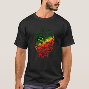 Camiseta Leão Rastafari da Jamaica Leão Etíope Rasta Reggae
