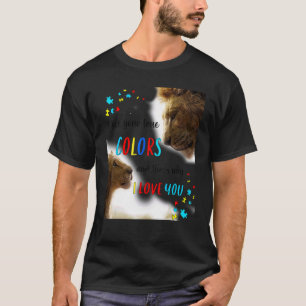 Camiseta Leão Rei Consciência do Autismo Eu Vejo Suas Verda