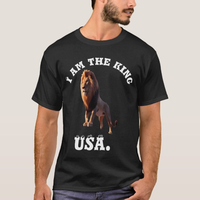 Camiseta Leão Rei da savana (Frente)