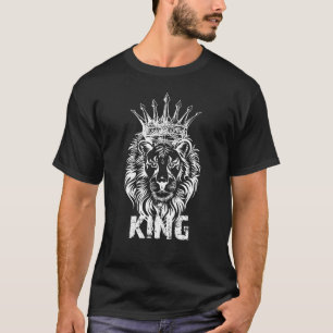 Camiseta Leão Rei Dos Animais Chefe Herscher Poderoso