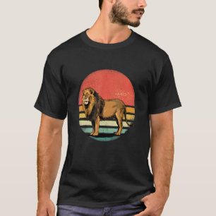 Camiseta Leão Retro Vintage Selvagem Animal Africano Vida S