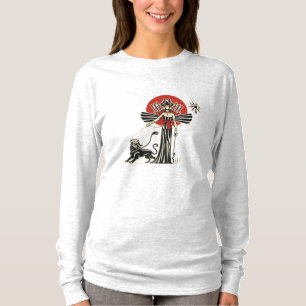 Camiseta Leão & Sol Imperatriz – Arte da Antiga Mitologia P