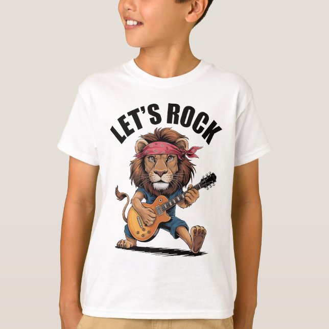 Camiseta Leão tocando violão (Frente)