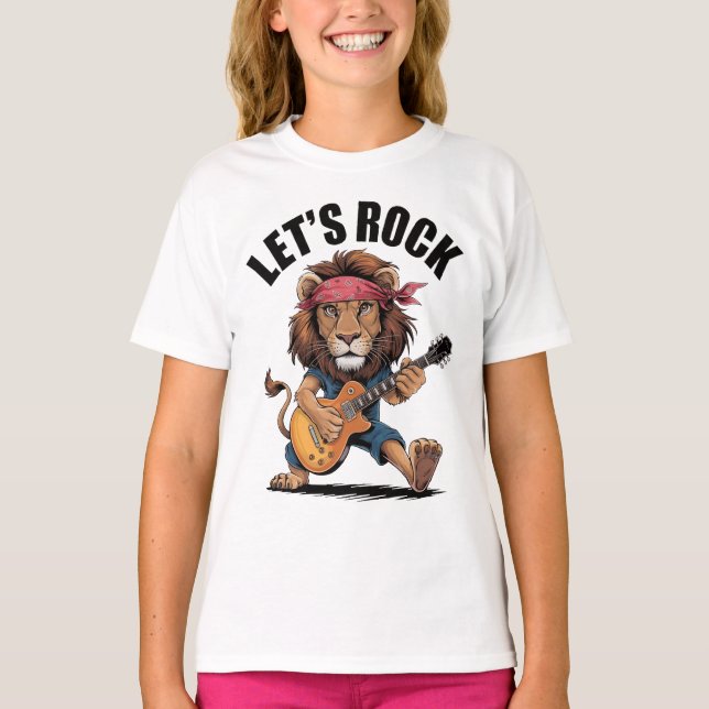 Camiseta Leão tocando violão (Frente)