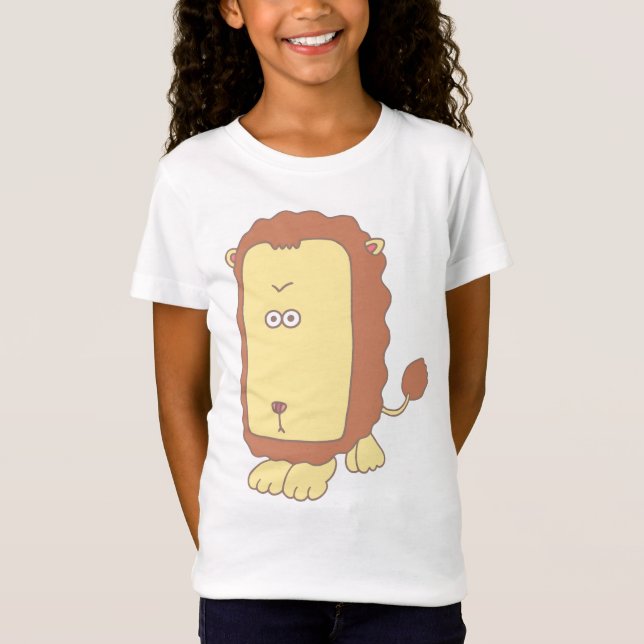 Camiseta Leão único com uma face grande. (Frente)