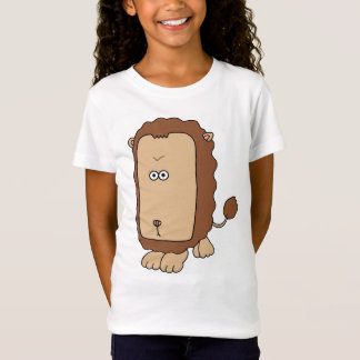Camiseta Leão único com uma face grande.