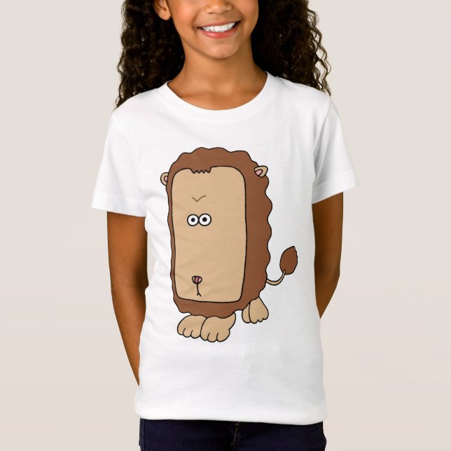 Camiseta Leão único com uma face grande. (Frente)