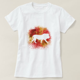 Camiseta Leão vermelho