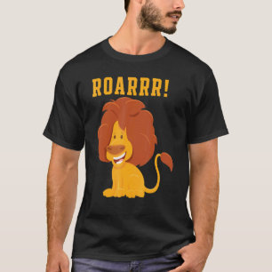 Camiseta Leão Vida Selvagem Animais Selvas Rei Rugido