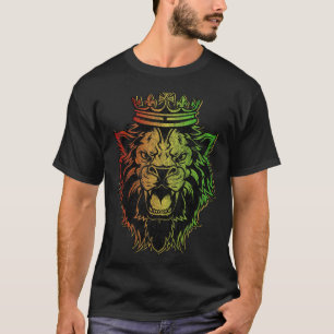 Camiseta Leão Vintage de Judah Rastafarian