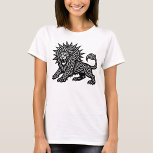 Camiseta Leão Zodíaco Sol‑Crina Leão   BurnsInHell