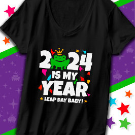 Camiseta Leap Day Leaper 2024 É O Meu Ano Fev 29 Aniversári