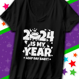 Camiseta Leap Day Leaper 2024 É O Meu Ano Fev 29 Aniversári