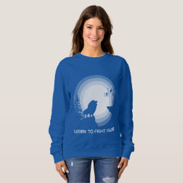 Camiseta Learn to Fight Alone – Lion Under Moonlight