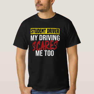 Camiseta Learner Driving School Driving License Novice