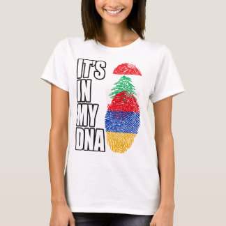 Camiseta Lebanese And Armenian Mix Heritage DNA Flag