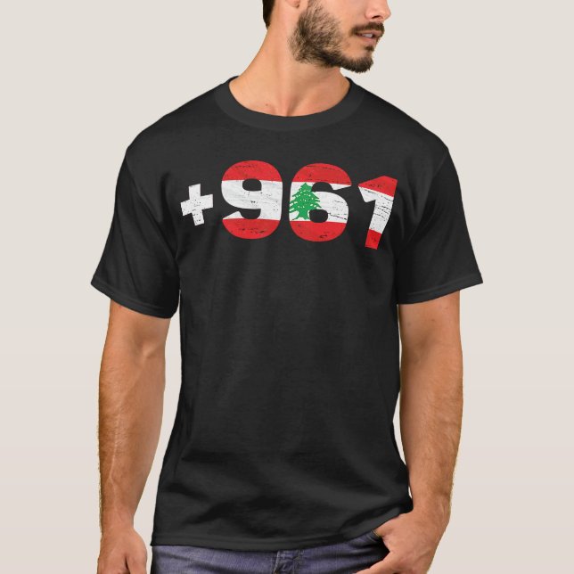 Camiseta Lebanon Flag +961 Lobnan  Lebanese Lebnan love Leb (Frente)