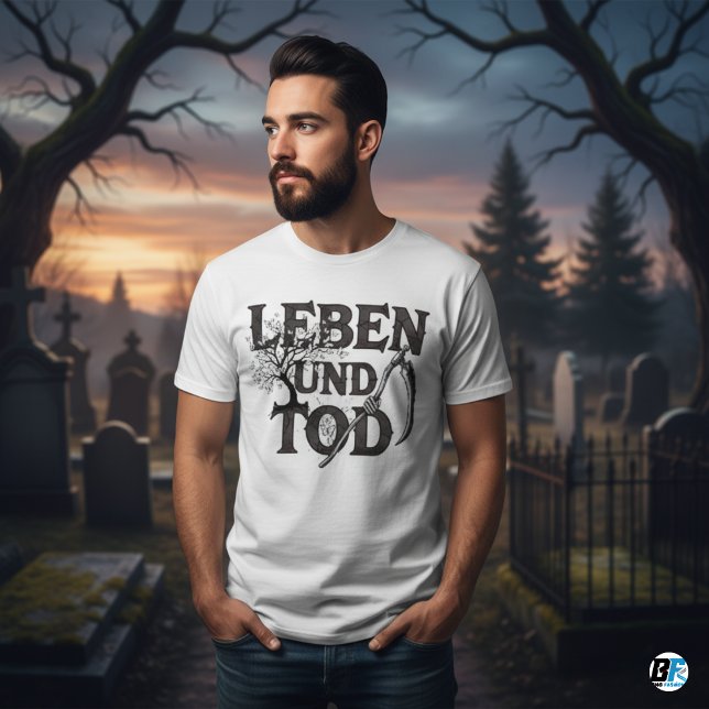 Camiseta Leben und Tod Foice Gótica | Vida & Morte (LEBEN UND TOD)