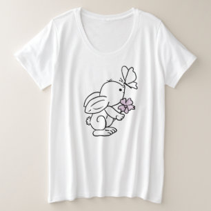 Camiseta Lebre com borboleta