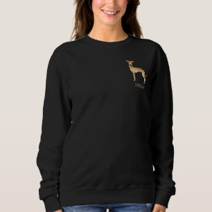 Camiseta Lebre Italiano cinza-rato Cachorro Fofo Com Texto 
