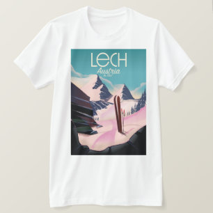 Camiseta Lech Austria Ski poster.
