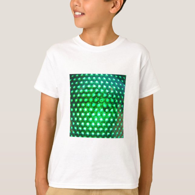 Camiseta LED-verde-luzes948 DISCO BALL VERDE NEON LUZ F (Frente)