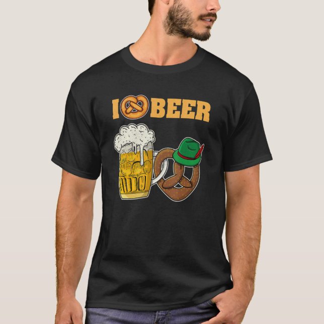 Camiseta Lederhosen Dirndl Beer Beer Mug Volksfest Bavaria (Frente)