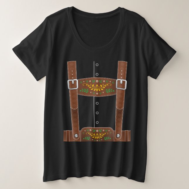 Camiseta Lederhosen Oktoberfest German Culture Halloween (Frente do Design)