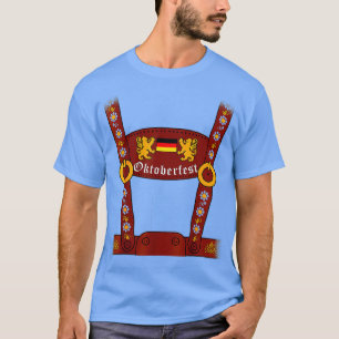 Camiseta Lederhosen Suspenders Oktoberfest Halloween Bavari