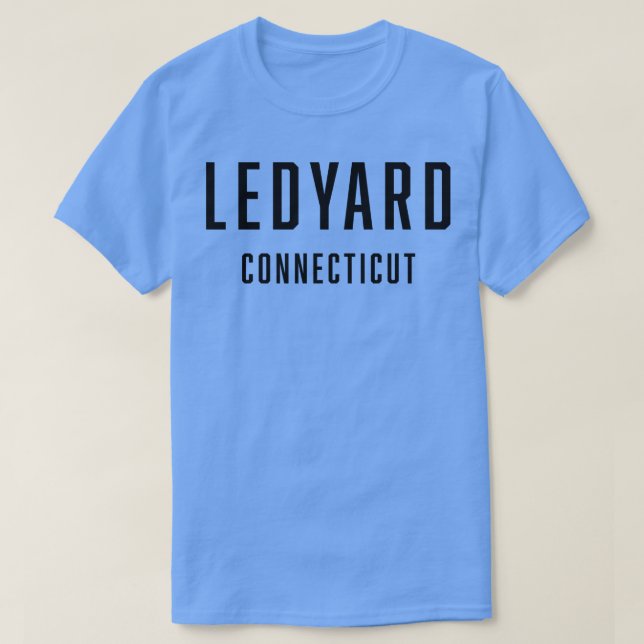 Camiseta Ledyard Connecticut TSirt (Frente do Design)