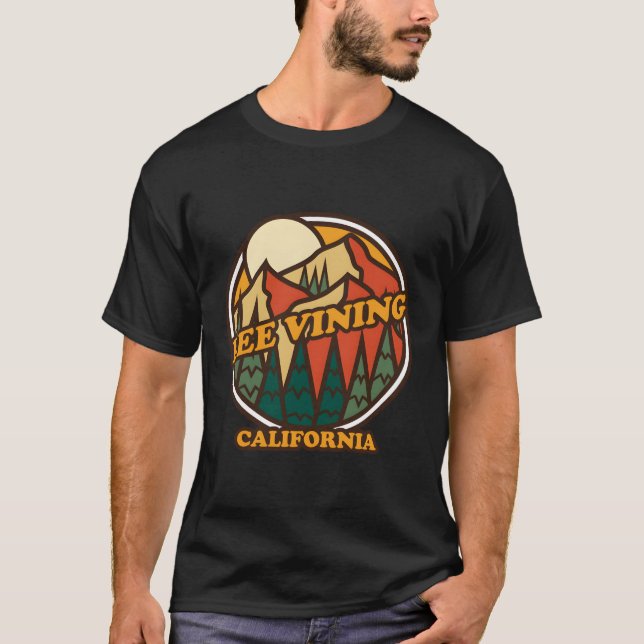Camiseta Lee Vining California Mountain Impressão (Frente)