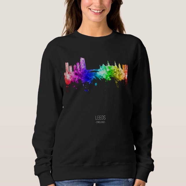 Camiseta Leeds England Skyline Skyscrapers (Frente)