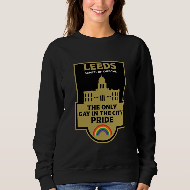 Camiseta Leeds Orgulho gay - Leeds England LGBT - (Frente)