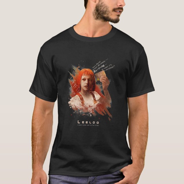 Camiseta Leeloo Dallas, Multipass! Crianças (Frente)