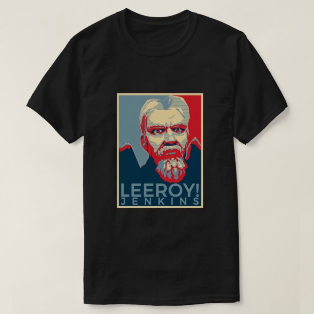 Camiseta Leeroy Jenkins Obamized Essential (Frente do Design)
